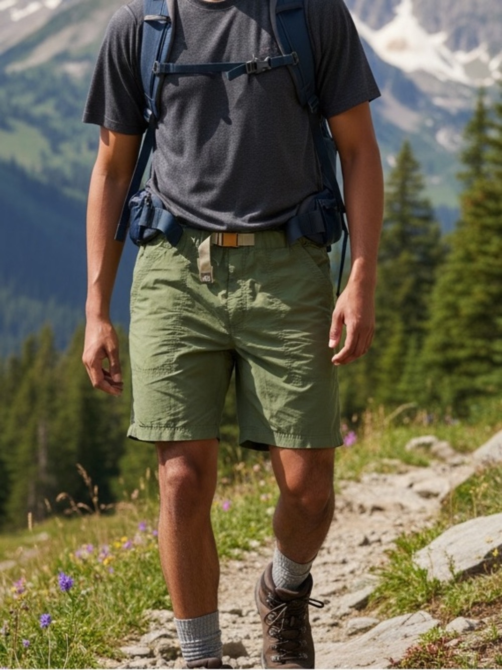 Rei-coop Trailmade Men's Olive Green Hiking Shorts
